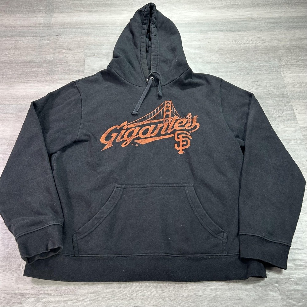 Fanatics Black San Francisco Giants Pullover Hoodie with Orange Graphic